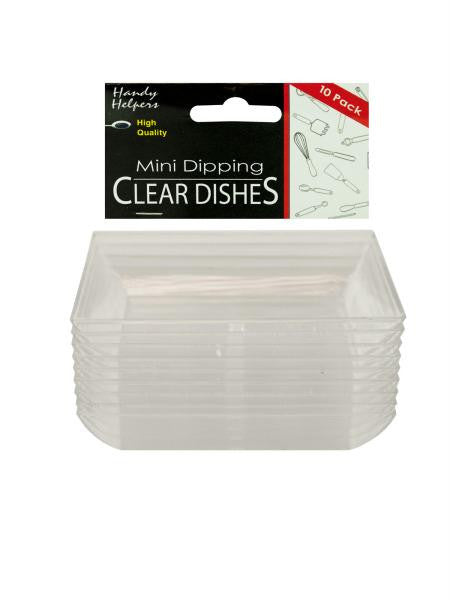 Clear Mini Dipping Dishes Set (Available in a pack of 12)