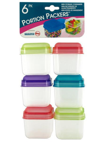 Portion Packers Mini Storage Containers Set (Available in a pack of 24)