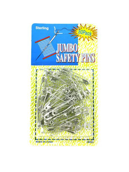 Jumbo Safety Pins (Available in a pack of 24)