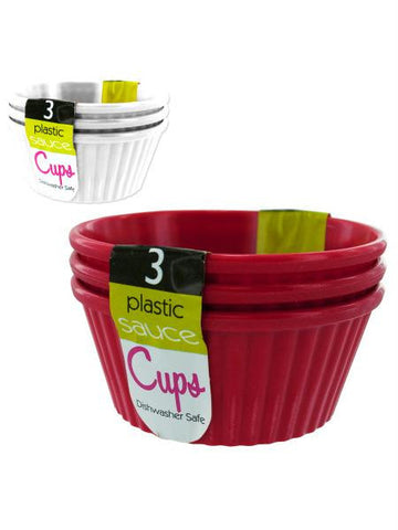 Plastic Dipping Sauce Cups (Available in a pack of 24)