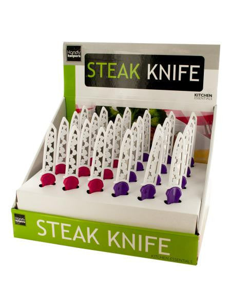 Steak Knife with Hearts Cover Counter Top Display (Available in a pack of 12)