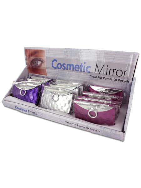 Purse Design Cosmetic Mirror Display (Available in a pack of 24)