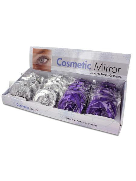 Rosette Design Cosmetic Mirror Countertop Display (Available in a pack of 24)