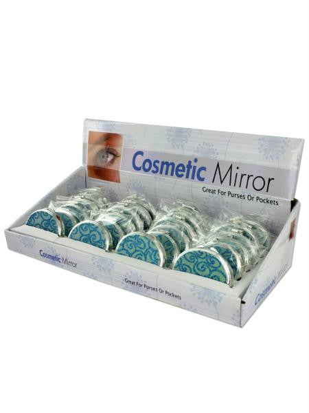 Glittering Compact Mirror Countertop Display (Available in a pack of 24)