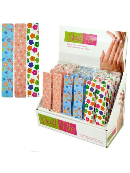 Wide Nail File Display (Available in a pack of 48)