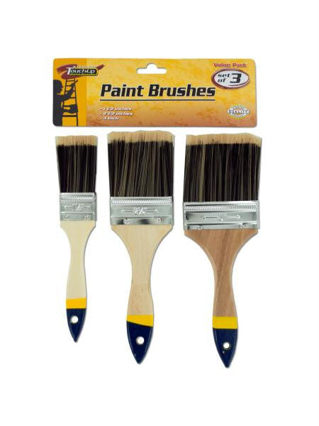 Paint Brush Set with Wood Handles (Available in a pack of 10)