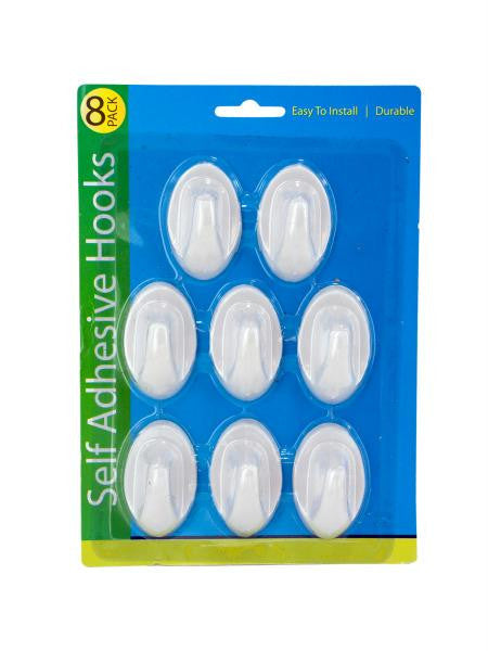 Self-Adhesive Plastic Hooks Set (Available in a pack of 12)