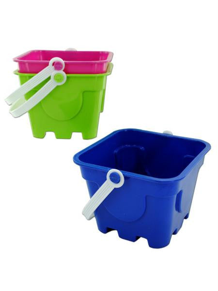 Square Mold Beach Pail (Available in a pack of 12)