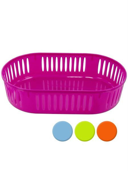 Plastic Oval Storage Basket (Available in a pack of 12)