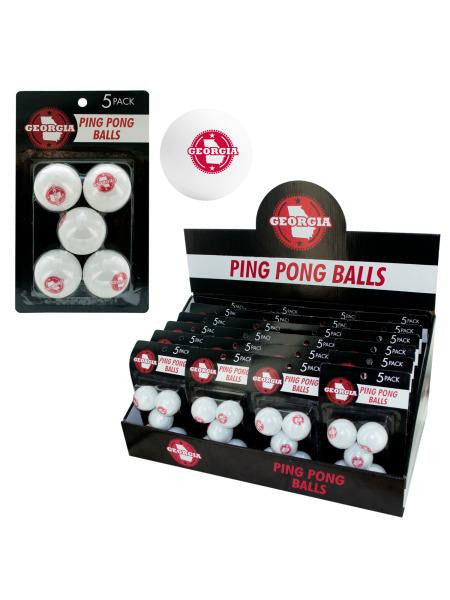 Georgia Ping Pong Balls Countertop Display (Available in a pack of 24)