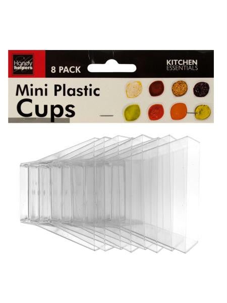 Clear Mini Plastic Condiment Cups Set (Available in a pack of 12)