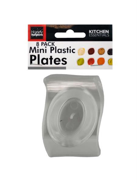 Clear Mini Plastic Plates Set (Available in a pack of 12)