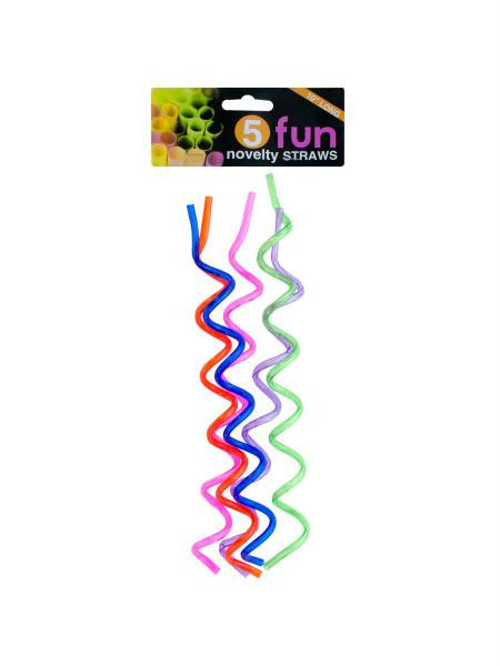 Fun Swirl Novelty Straws Set (Available in a pack of 24)