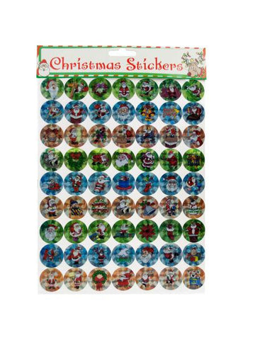 Holographic Christmas Stickers Set (Available in a pack of 24)