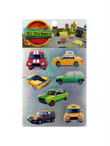 3D Car and Truck Stickers (Available in a pack of 24)