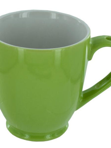 Lime Bistro Mug with Spoon Holder Handle (Available in a pack of 6)