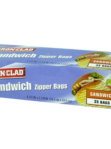 Sandwich Zipper Bags (Available in a pack of 24)