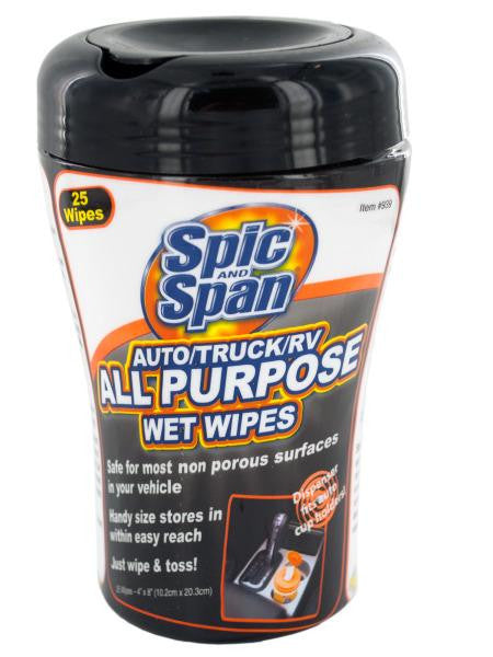 Spic &amp; Span All Purpose Auto-Truck-RV Wet Wipes (Available in a pack of 24)