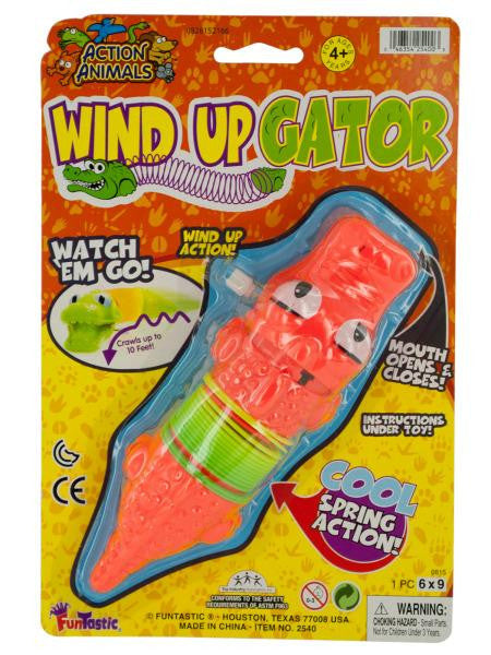 Wind Up Gator Spring Toy (Available in a pack of 24)