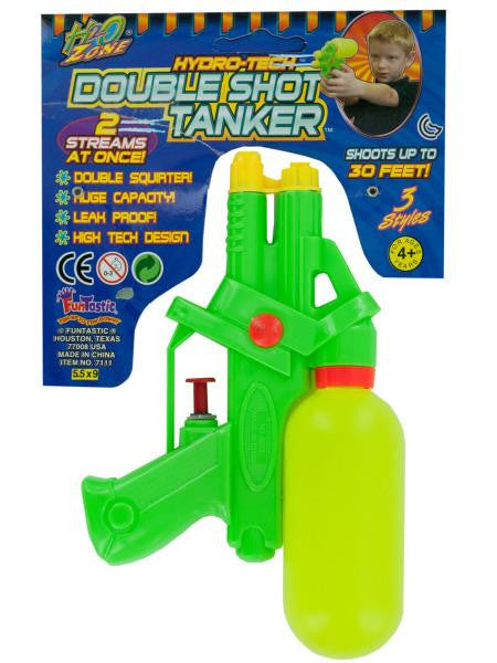 Hydro-Tech Double Shot Tanker Water Gun (Available in a pack of 24)