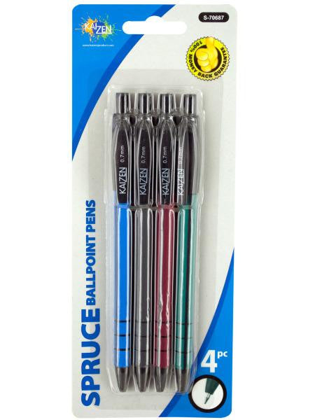 Slim Retractable Ball Point Pens (Available in a pack of 24)