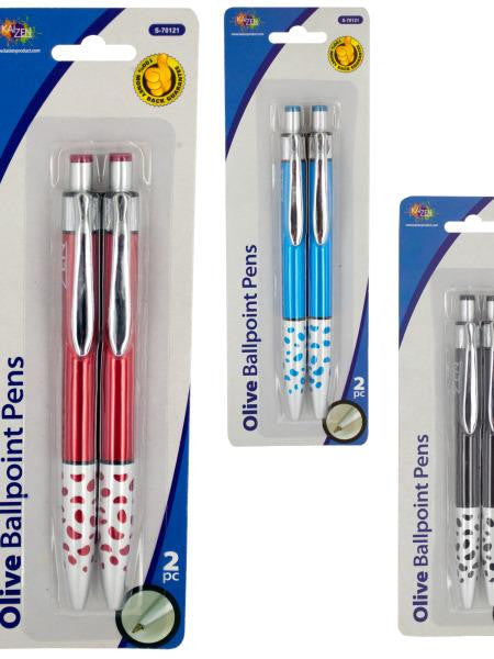 Printed Retractable Ball Point Pen Set (Available in a pack of 24)