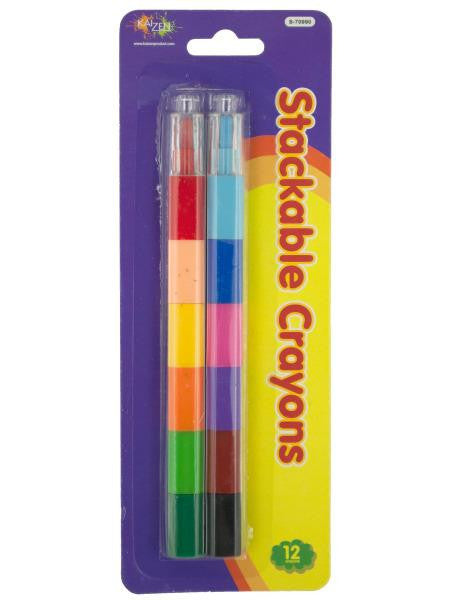 Stackable Crayons Set (Available in a pack of 24)