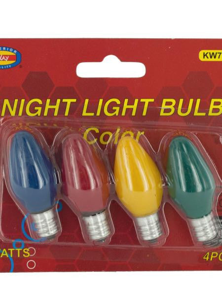 Colored Night Light Bulbs Set (Available in a pack of 24)