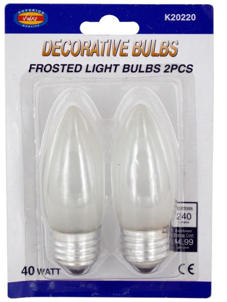 Decorative Frosted Light Bulbs (Available in a pack of 24)