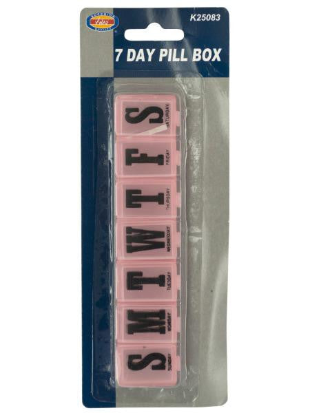 7 Day Pill Box (Available in a pack of 24)