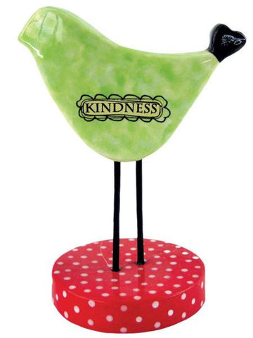 &#039;Kindness&#039; Ceramic Bird Figurine (Available in a pack of 6)