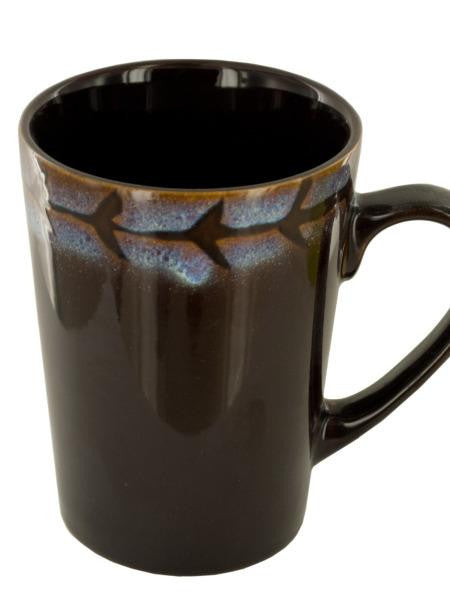 Brown &amp; Purple Shadow Ceramic Mug (Available in a pack of 6)