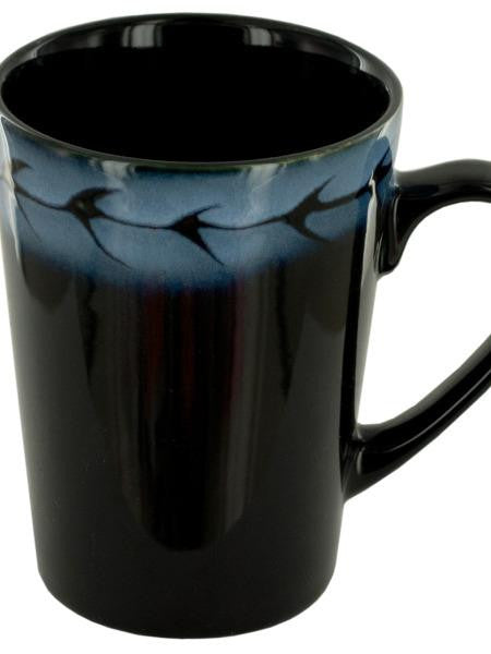 Black &amp; Blue Shadow Ceramic Mug (Available in a pack of 24)