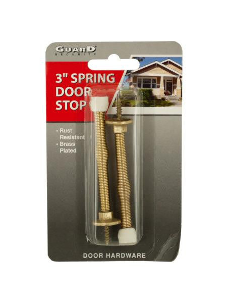 Brass-Plated Spring Door Stops (Available in a pack of 24)