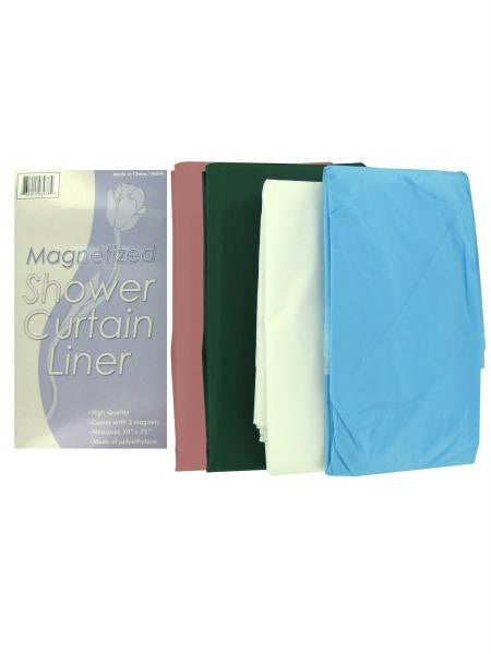 Magnetized Shower Curtain Liner (Available in a pack of 24)