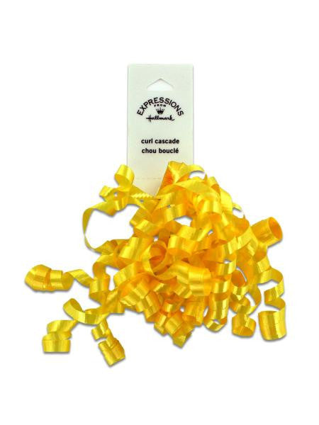 Yellow Mini Curl Gift Bow (Available in a pack of 36)