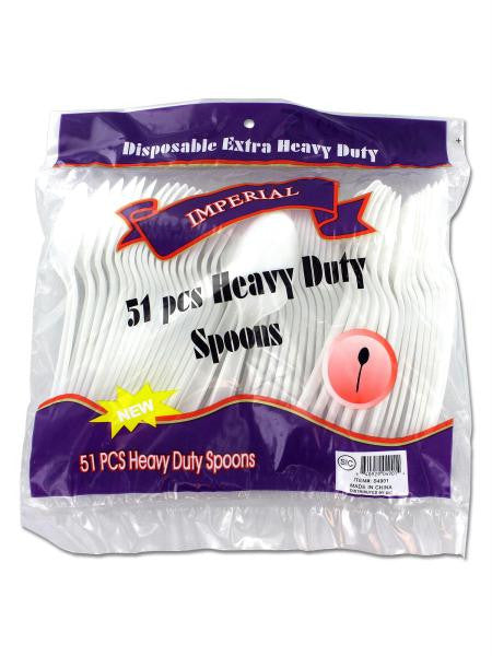 Heavy Duty Plastic Spoons (Available in a pack of 16)