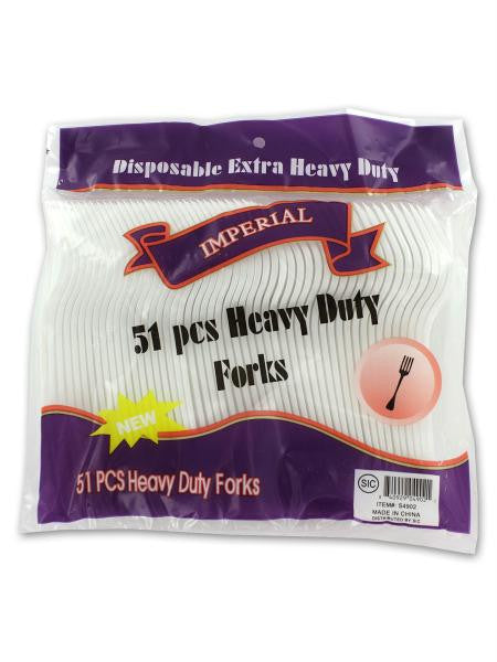 Heavy Duty Plastic Forks (Available in a pack of 24)