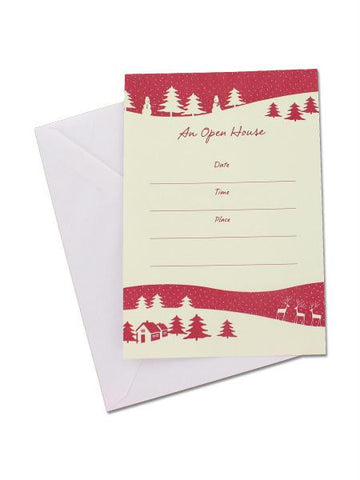 Holiday Open House Invitations (Available in a pack of 24)