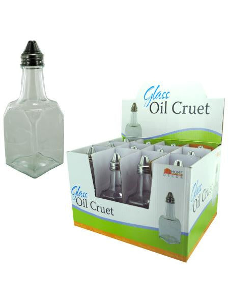 Glass Oil Cruet Countertop Display (Available in a pack of 12)