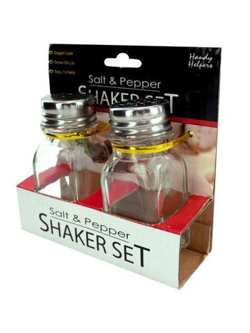 Squared Salt and Pepper Shaker Set (Available in a pack of 12)