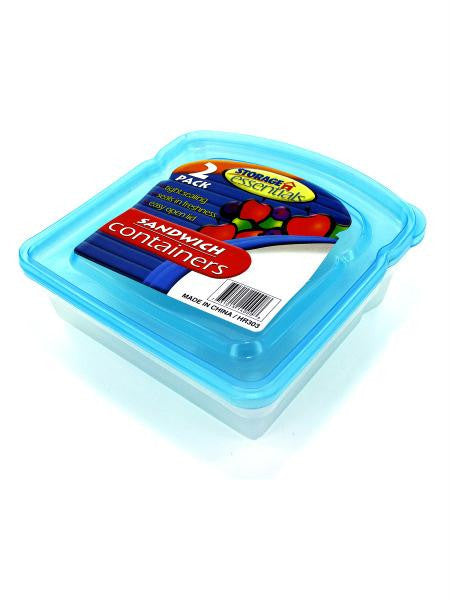 Sandwich Containers with Lids (Available in a pack of 24)