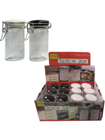 Oval Glass Locking Jar Countertop Display (Available in a pack of 24)