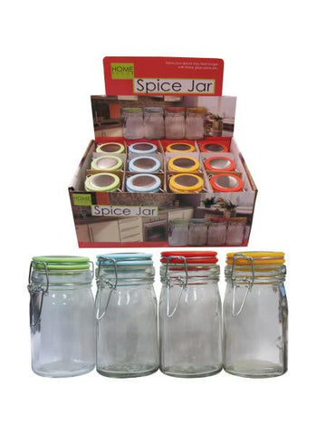 Locking Glass Spice Jar Countertop Display (Available in a pack of 12)