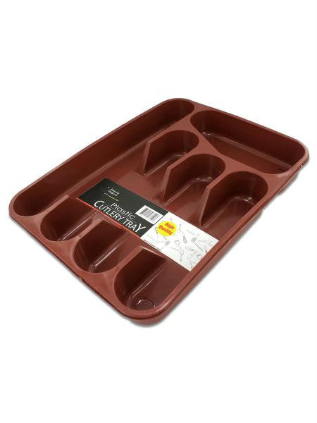 Five Section Plastic Cutlery Tray (Available in a pack of 24)