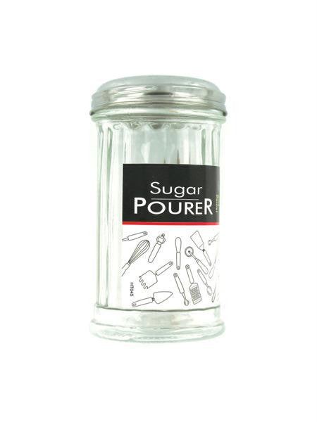 Glass &amp; Metal Sugar Pourer (Available in a pack of 6)