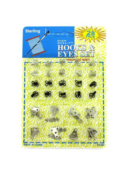 Sewing Hook &amp; Eye Set (Available in a pack of 24)