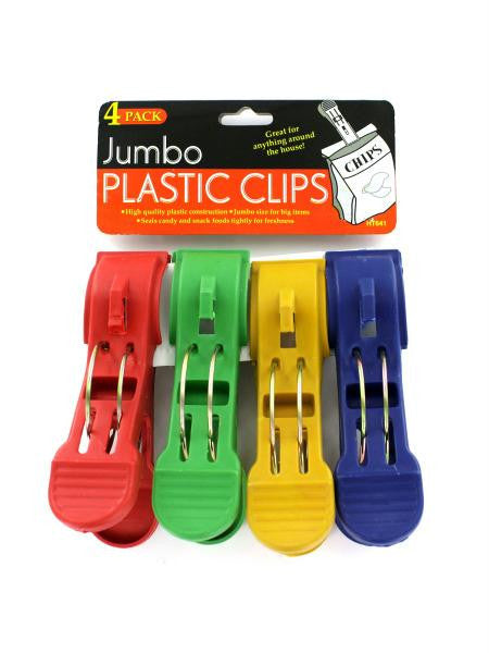 Jumbo Plastic Clips (Available in a pack of 24)