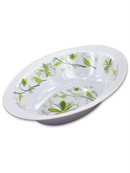 Oval Bowl with Spring Floral Design (Available in a pack of 12)