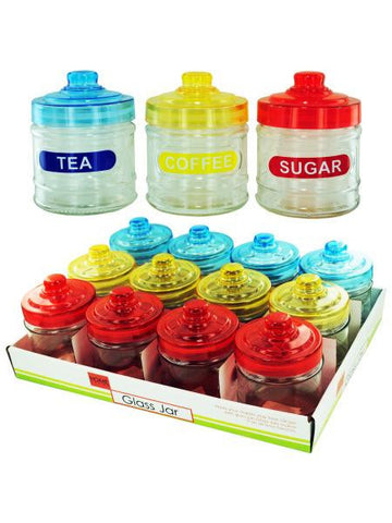 Labeled Kitchen Jar Counter Top Display (Available in a pack of 6)